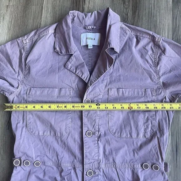 Pistola Lavender Short Sleeve Jumpsuit - Picture 5 of 10